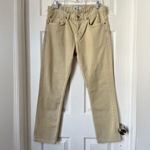 NN07 no nationality Wilson tan Straight-Leg Slim-Fit Denim Jeans size 33